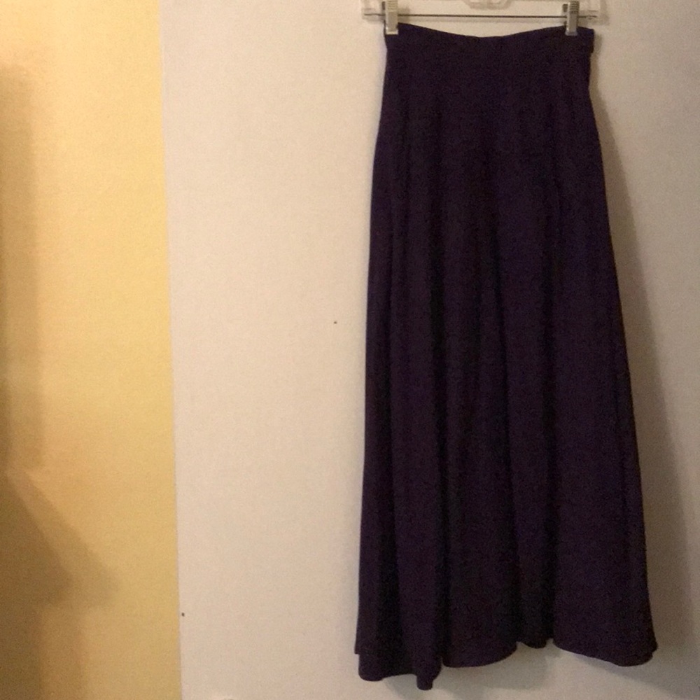 Purple Suede Skirt
